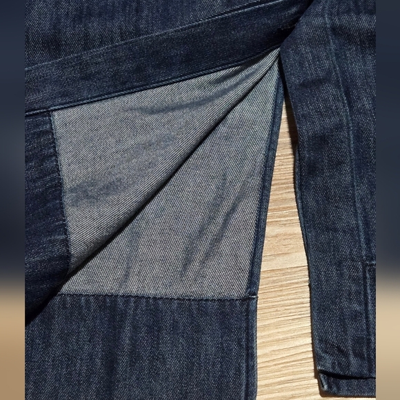 COS Denim Utility Dark Wash Cargo Front Pockets Luxury Durable Dress Size 6 - Picture 7 of 16